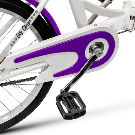 Bicicleta Plegable Paseo Rod 20 Dama Niña Accesorios Violeta