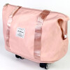 BOLSO ROSA VIEJA P/VIAJE C/RUEDITAS 39X20X34CM Unica