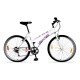 Bicicleta Baccio Alpina Lady Rodado 26 Montaña Con 6 Cambios Shimano Blanco/Violeta