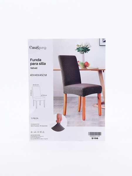 FUNDA PARA SILLA VELVET BEIGE