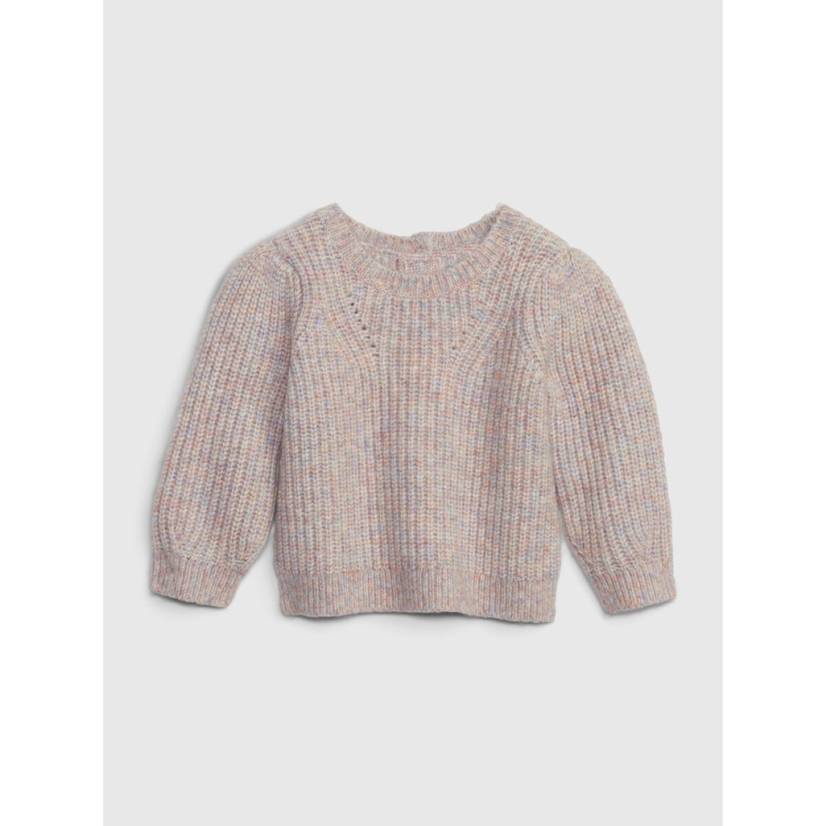 SHAKER PULLOVER - PINK MULTI 