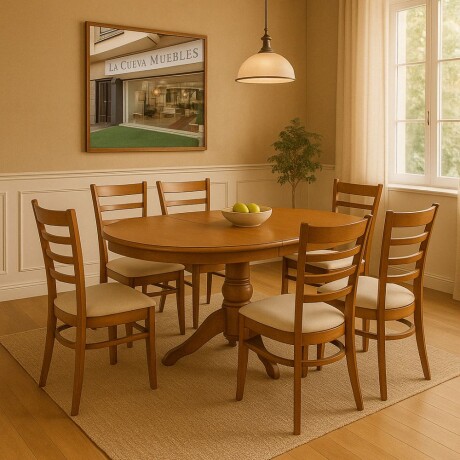 Juego de comedor 6 sillas Extensible Juego de comedor 6 sillas Extensible