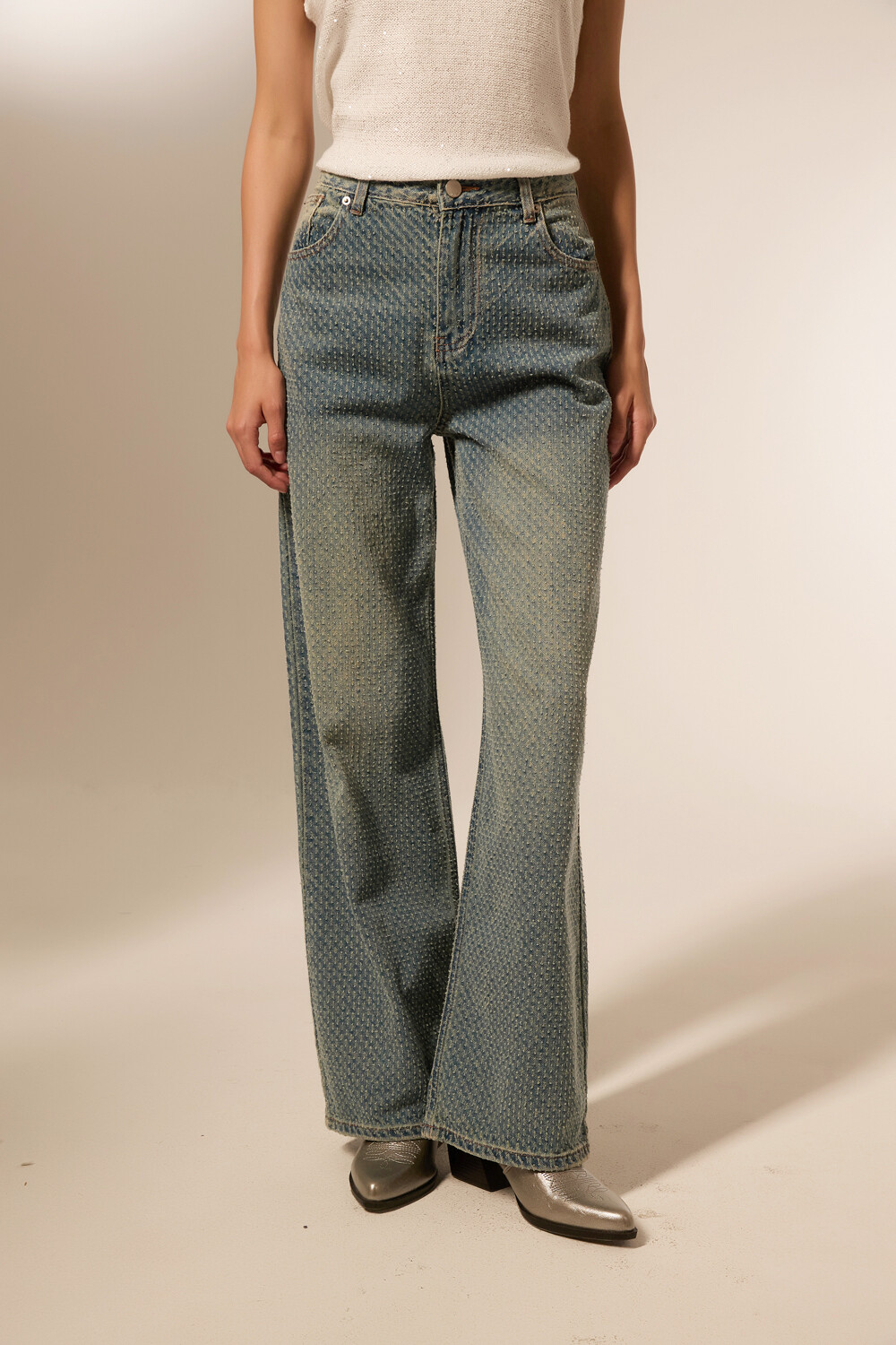 Pantalon Ralea Azul Grisaceo