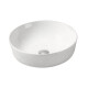 Bacha Circular De Loza Blanca Para Apoyar 41,5 Diá. X 13,5