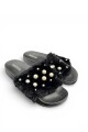 SANDALIA FAJA PELUDITA PERLAS KIDS Negro