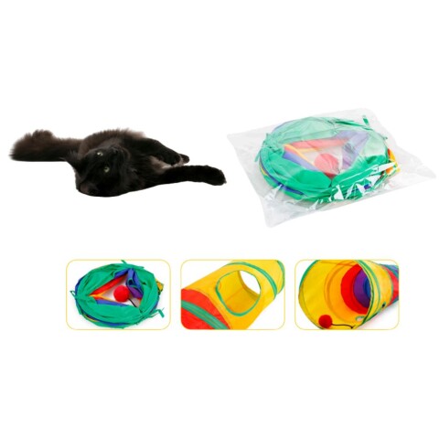 Túnel De Poliester P/Gatos 114X25cm Túnel De Poliester P/Gatos 114X25cm