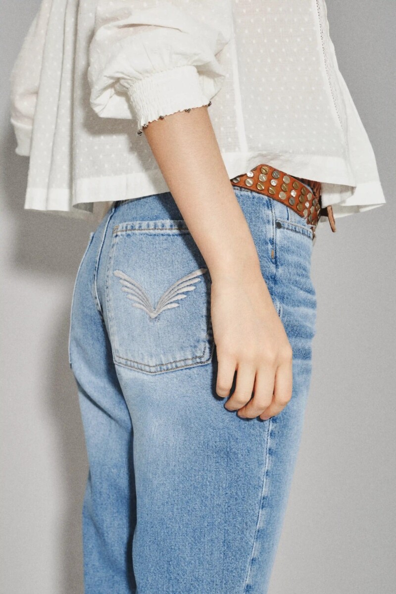 Jean Joe Vintage Blue Twirl Azul