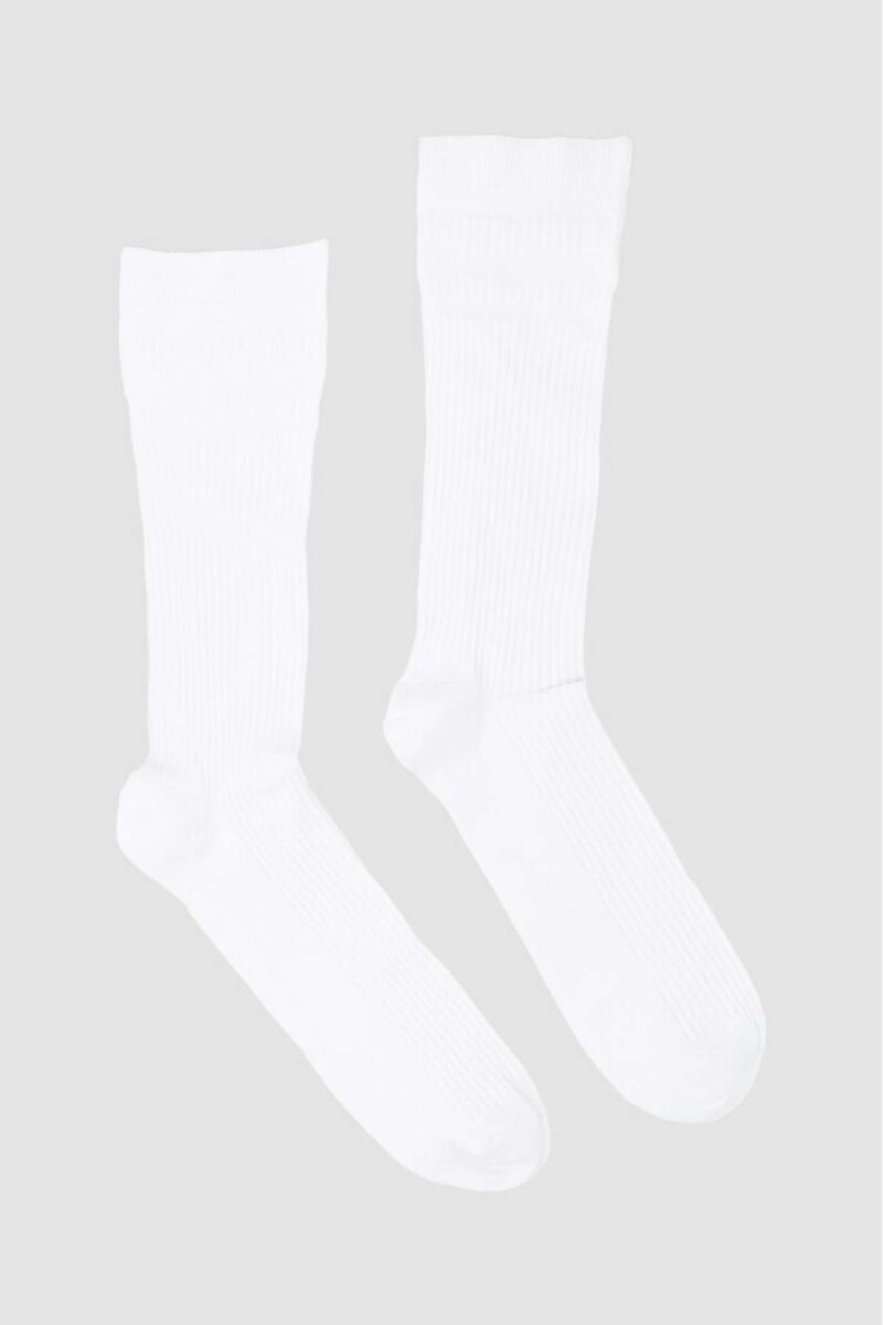 Medias compresión controlada modal - Blanco 