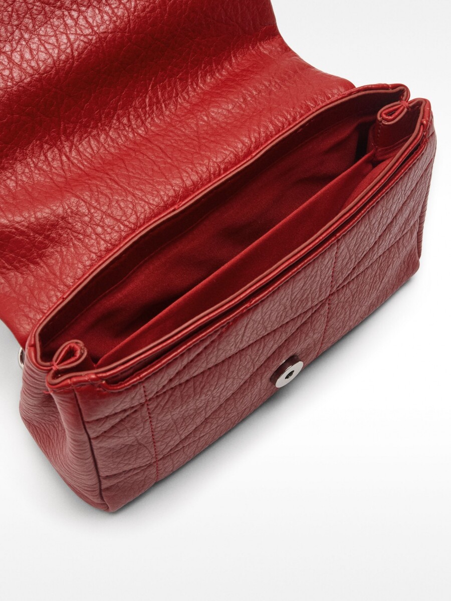 Bolso De Hombro Acolchado rojo