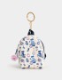Llavero PU Llavero De Mochila De Pu Estampada Con Tiracierre - Blanco Crema
