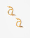 Aros Pasantes Metal Aros De Metal Snake - Dorado Oro Amarillo