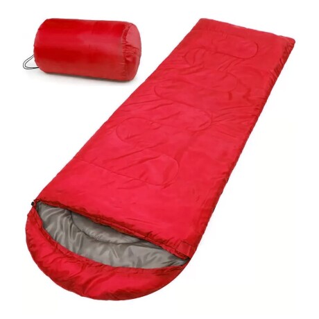 Sobre Saco de Dormir con Capucha 2.10Mt Camping Exterior Rojo