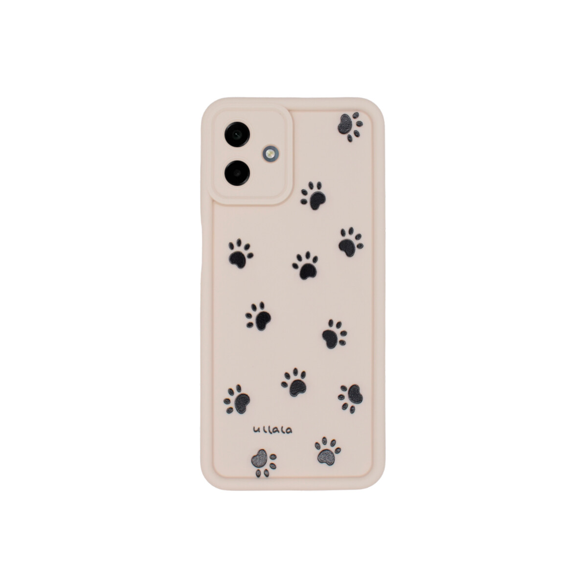 Protector para Samsung Galaxy A07 diseño huellas color beige 