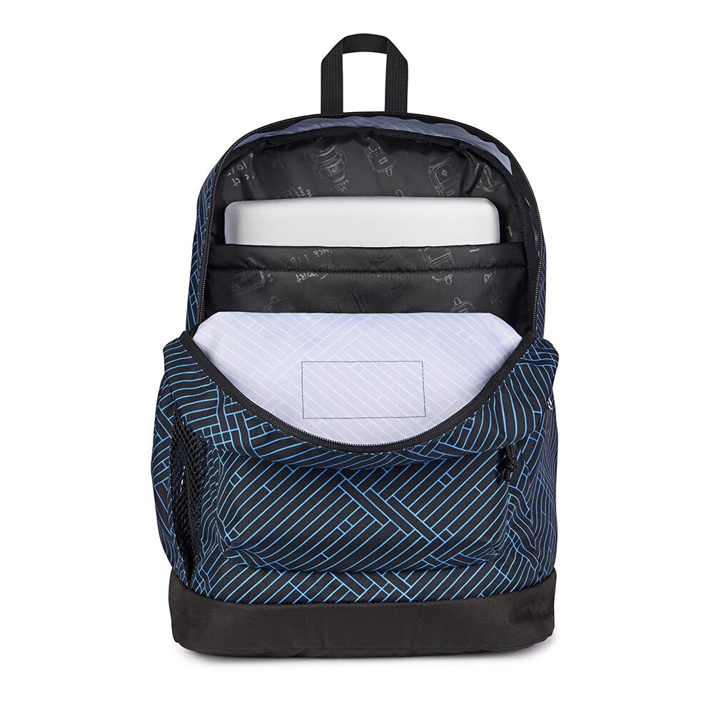 Mochila Portalaptop Cross Town Plus Black/Black/Azul