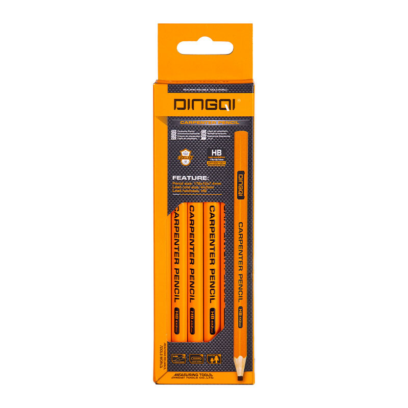 DINGQI LAPIZ CARPINTERO AMARILLO 180MM Dingqi Lapiz Carpintero Amarillo 180mm