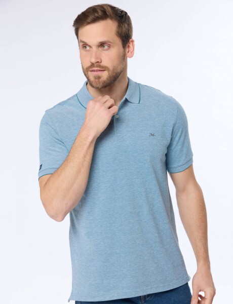 REMERA POLO LISA Petroleo
