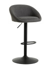 Taburete de bar TAULOV tela gris/negro Taburete de bar TAULOV tela gris/negro
