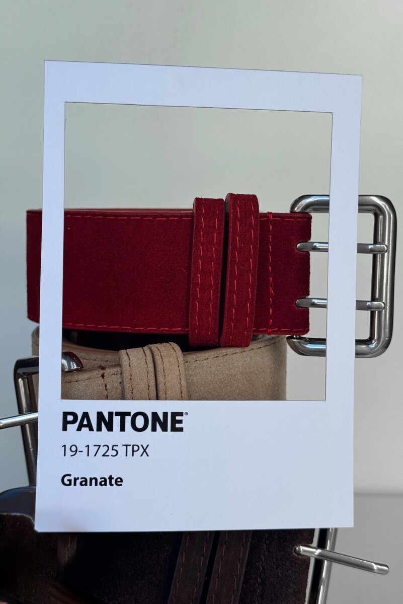 CINTO GAMUZA DOBLE - ROJO 