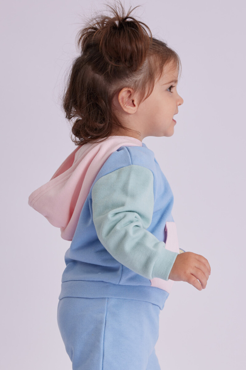 Campera deportiva Block Celeste