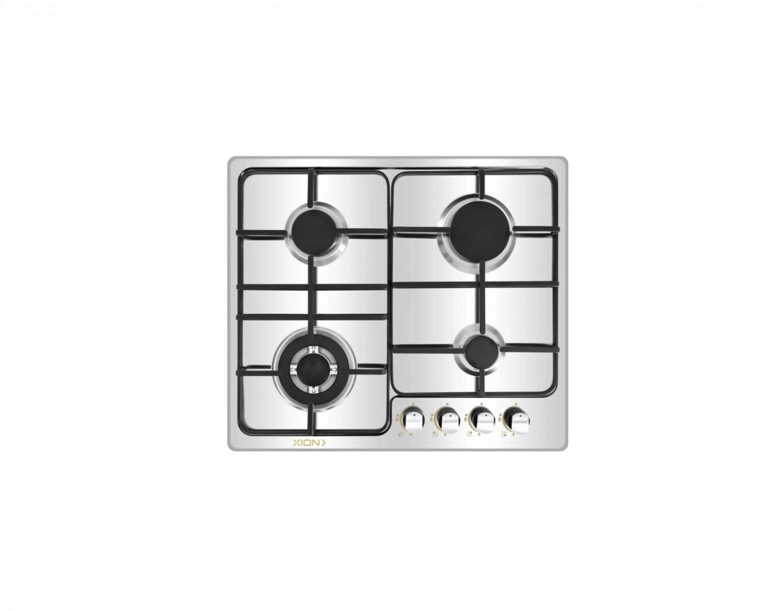 Anafe Xion 4 Hornallas Acero Inox 