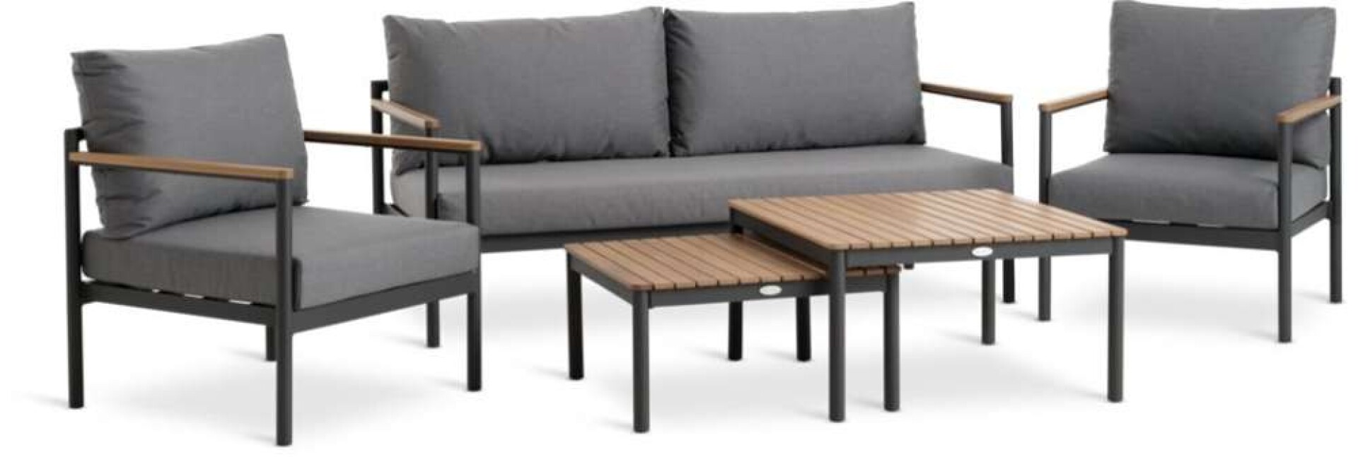 Juego De Jardin Oddesund 4-5 Personas - Gris 