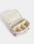 Porta Cosméticos Estampados Porta Cosméticos Cuerina Mariposas - Blanco Crudo
