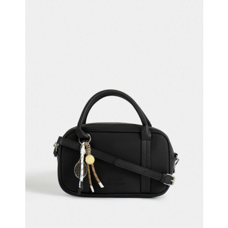 Cartera Bowling Con Charm Negro