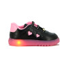 Molekinha Zapato Casual Infantil C/luces Negro-rosa Claro
