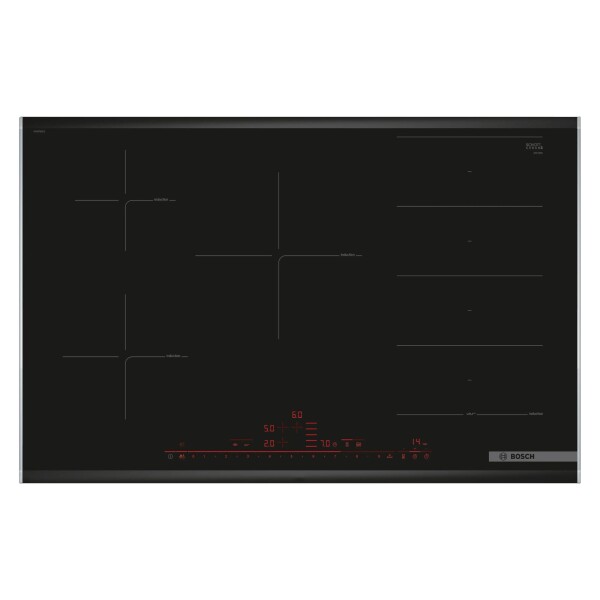 Placa de Induccion Bosch 80cm Negro c/perfiles PXV875DC1E negro