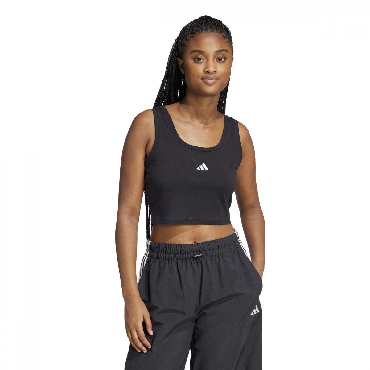 Musculosa ADIDAS W SL SJ TK Mujer JE1321 - Negro-blanco 