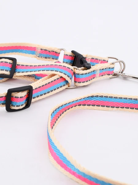 ARNÉS AJUSTABLE LOLA CON CORREA CINTA FUCSIA