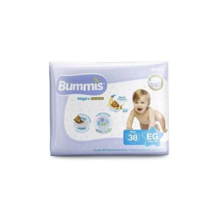 PAÑAL BUMMIS PREMIUM XG (13A15KG) PAQUETE CHICO 38PCS PAÑAL BUMMIS PREMIUM XG (13A15KG) PAQUETE CHICO 38PCS
