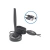 ANTENA DIGITAL CON USB PUNKTAL PK-AN40 Negro