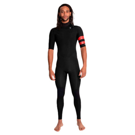 Traje Hurley M Advantage 2/2 mm Ss Fullsuit Chest Zip Negro