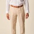 Pantalón Lino Corte Clásico Beige