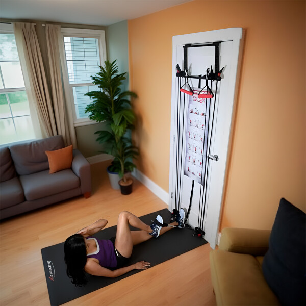 Tower 200 Ejercitador MultiFuncion Gym Tensores Resistentes Color Negro