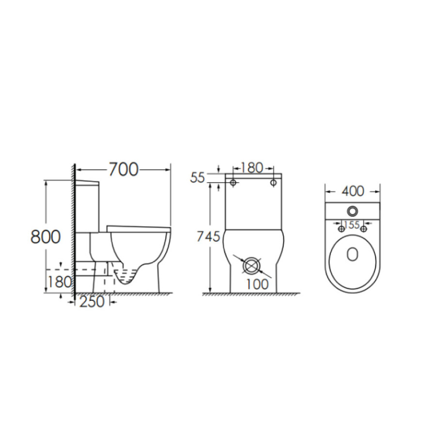 Inodoro Largo New Toscana Inodoro Largo New Toscana