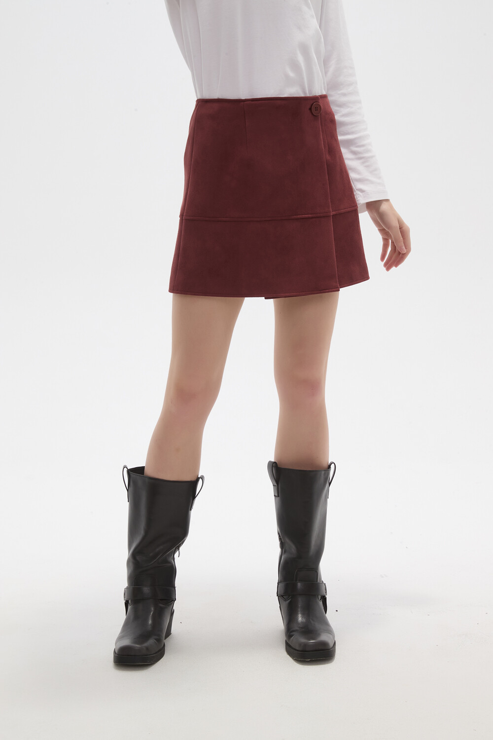 Falda Jeyral Cereza Oscuro