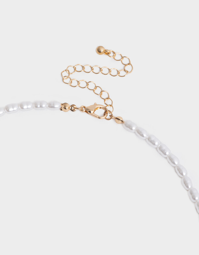 Collares Infantiles Con perlas Dorado