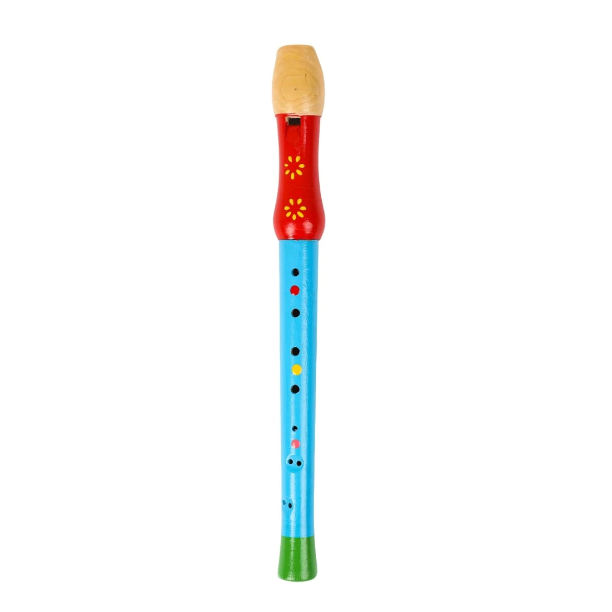 FLAUTA DE MADERA PARA NIÑOS CELESTE 