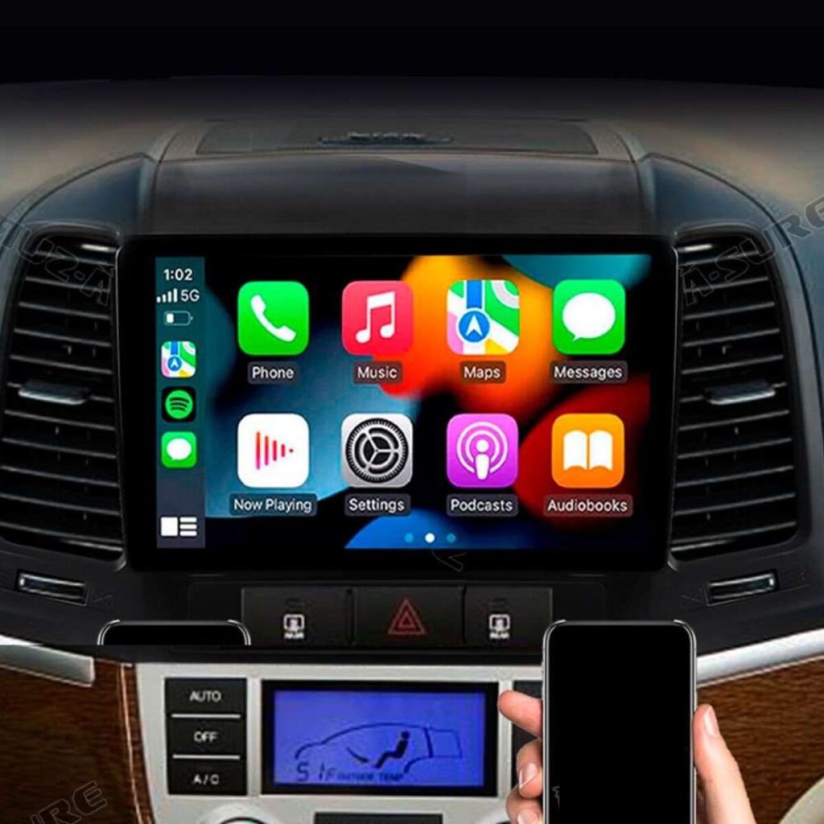 Radio Multimedia Hyundai Santa Fe 2012 - Pantalla Digital Táctil De 9 Pulgadas 