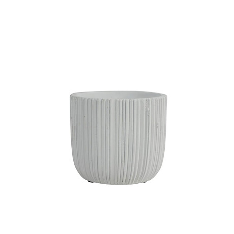 Jarrón Ceramica Blanco Pure — Divino