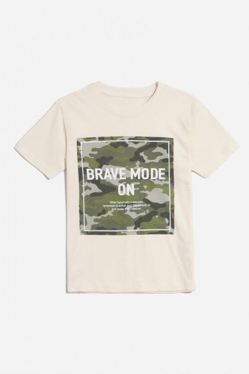 T-shirt estampa Adventure BLANCO