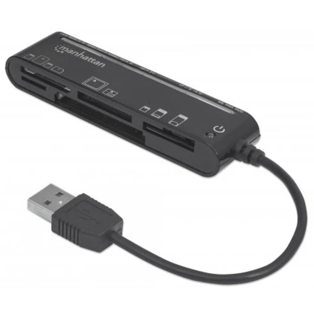 Lector Mem. 80 Tipos USB 2.0 Slim Manhattan - 3487 