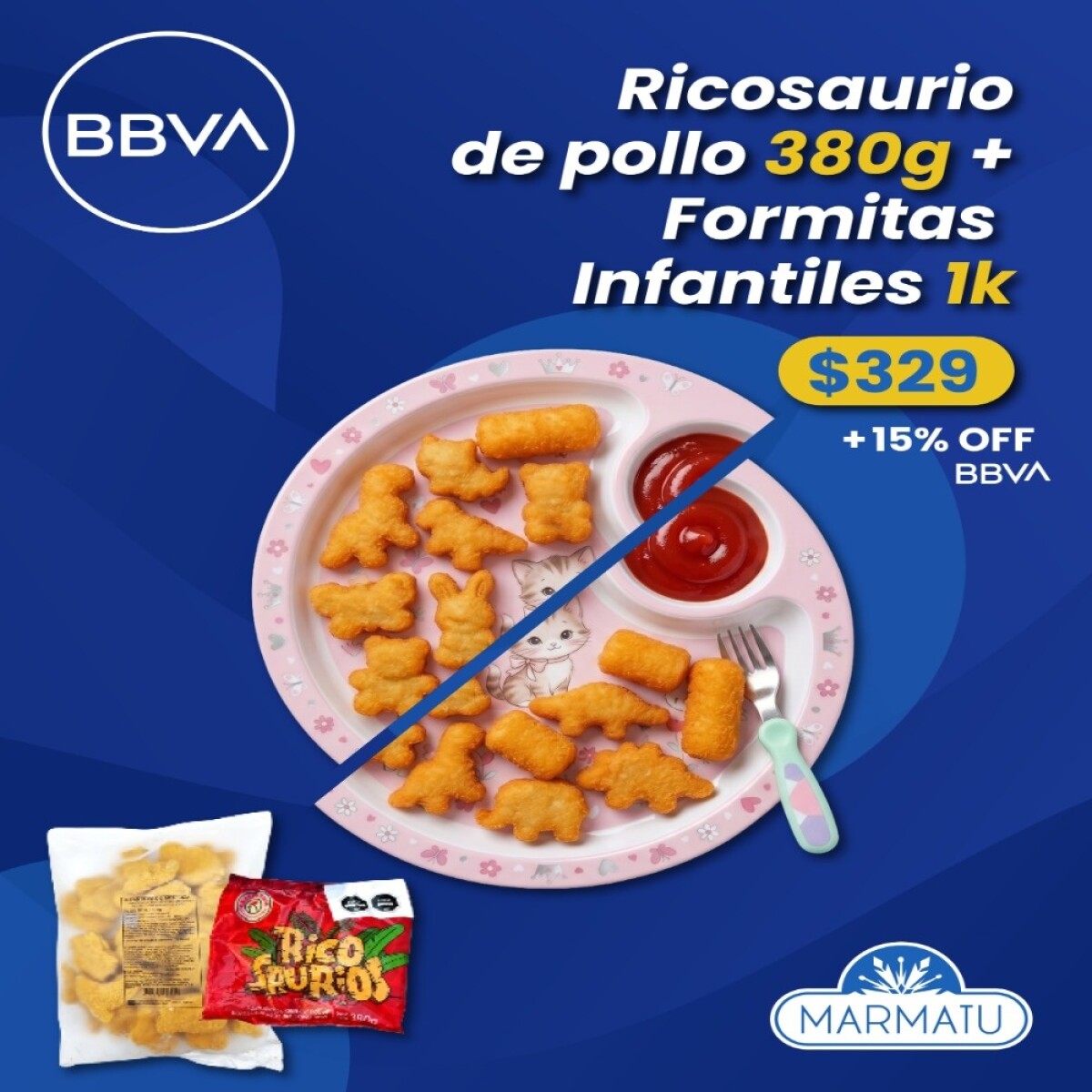 Ricosaurios 380gr + Formitas Merluza Solimeno 1k 