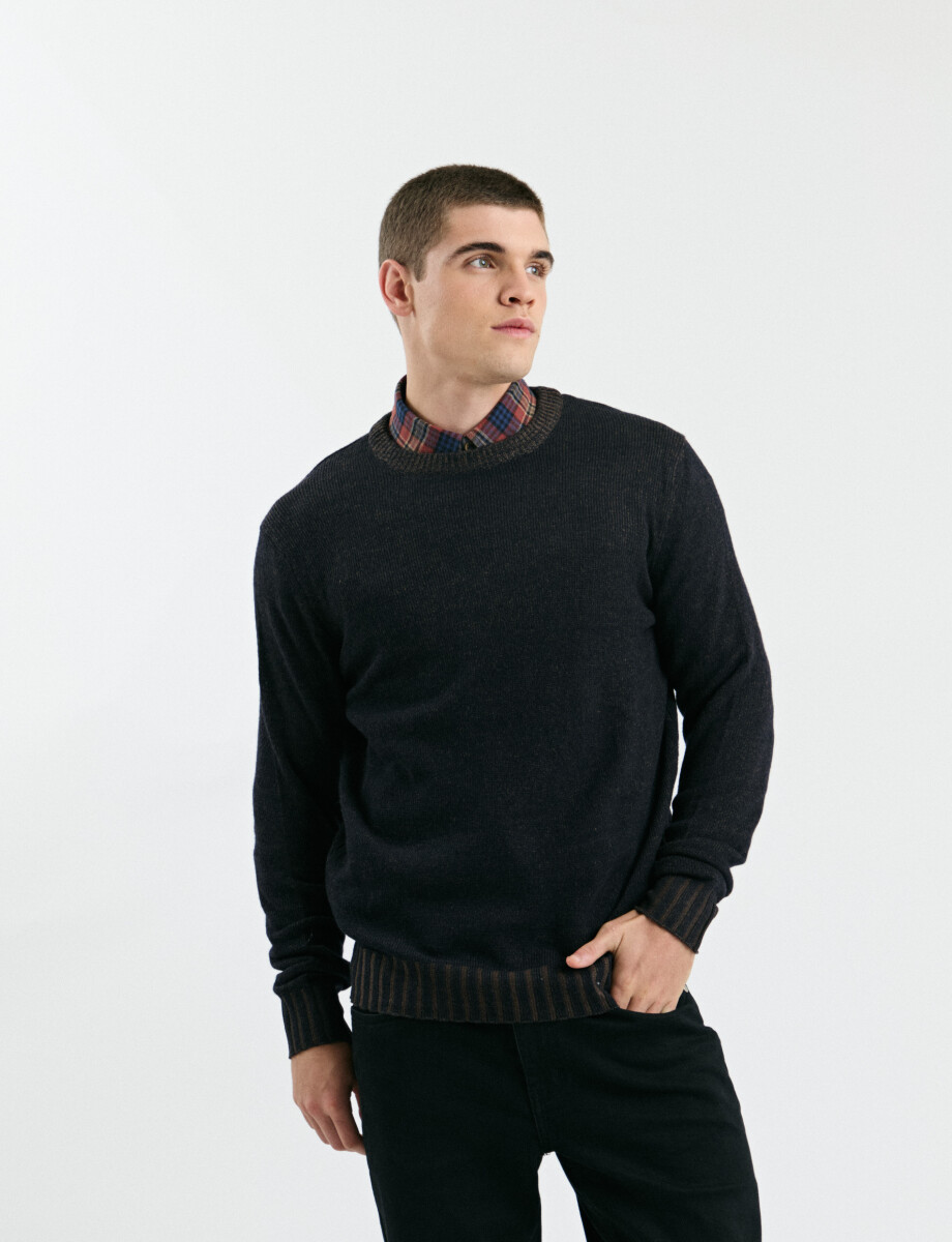 470586 SWEATER FERAUD Azul Oscuro