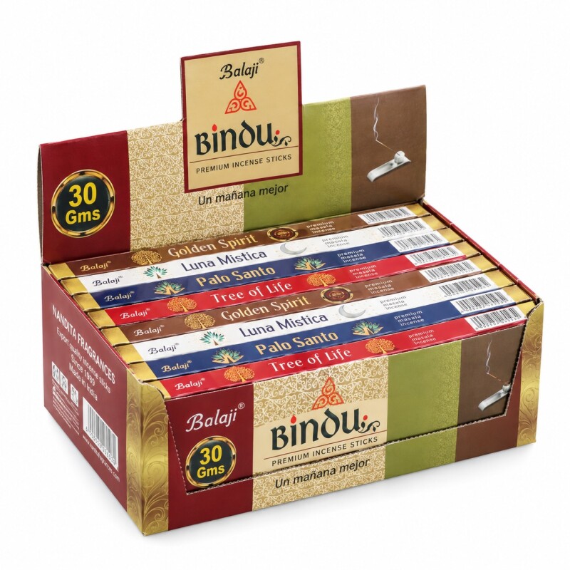 INCIENSO BALAJI CAJA DE MASALA 15GR X12 Caja Surtida