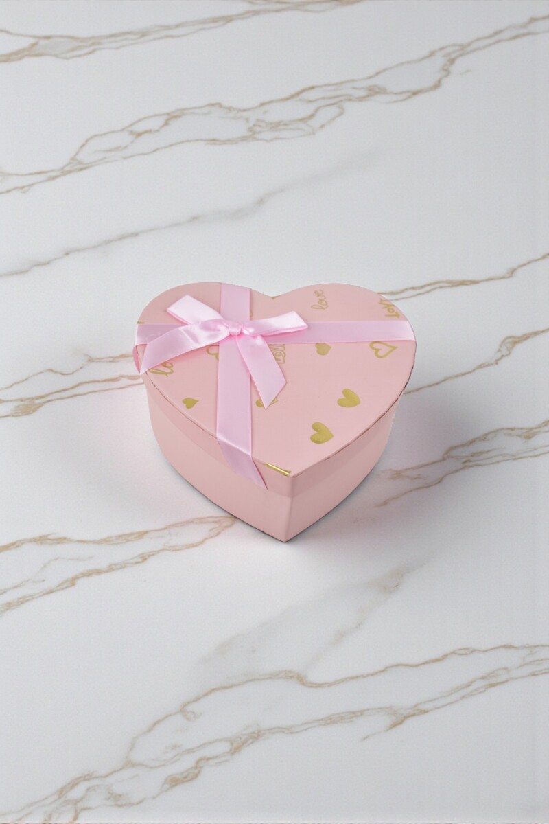 Caja Rigida Corazon 18 cm - ROSADO 