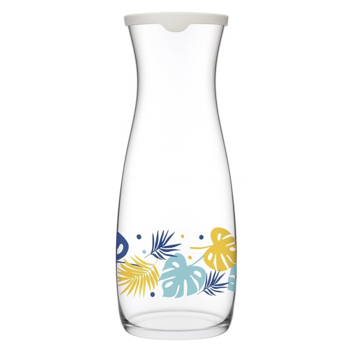DECANTER 1180 ML VIDRIO DECO TAPA BLANCO PASABAHCE 
