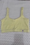 Top tiras Amarillo pastel